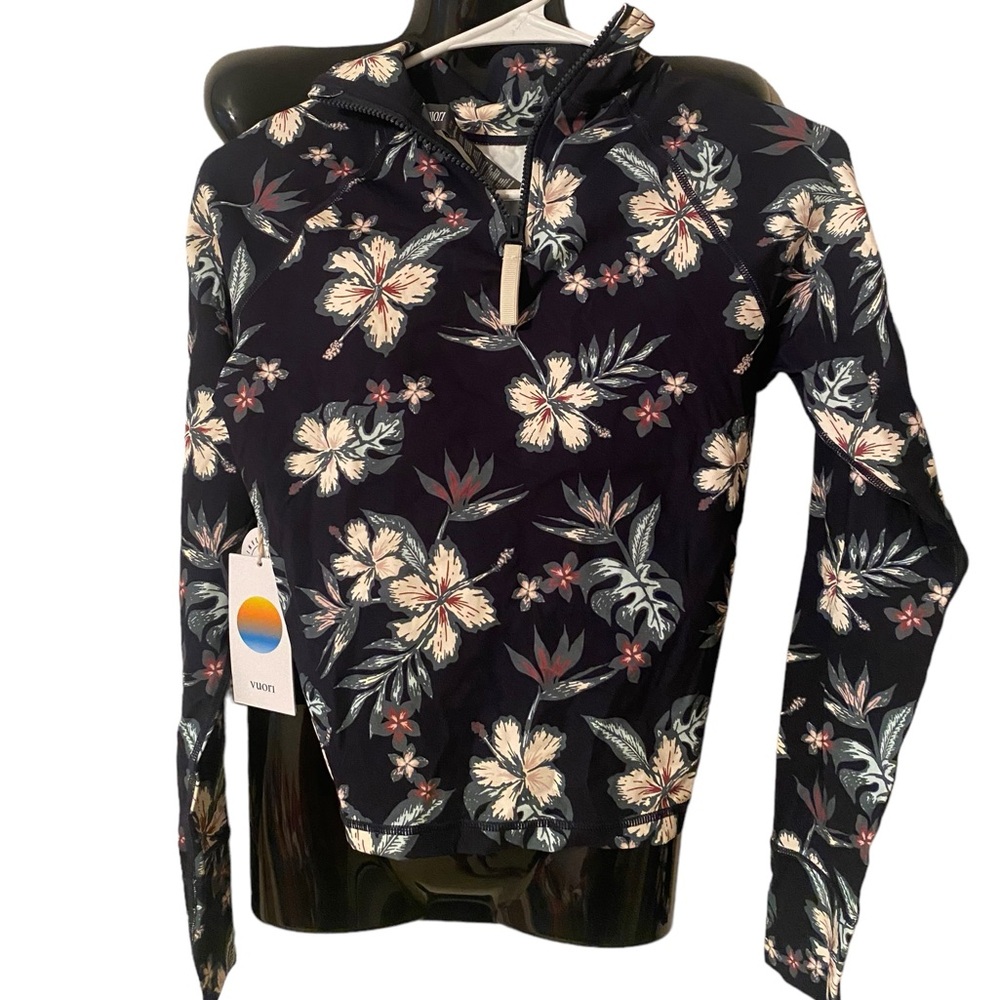 Vuori Half Zip Croptop